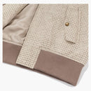 Aime Leon Dore Wool Harrington Jacket Cream Houndstooth