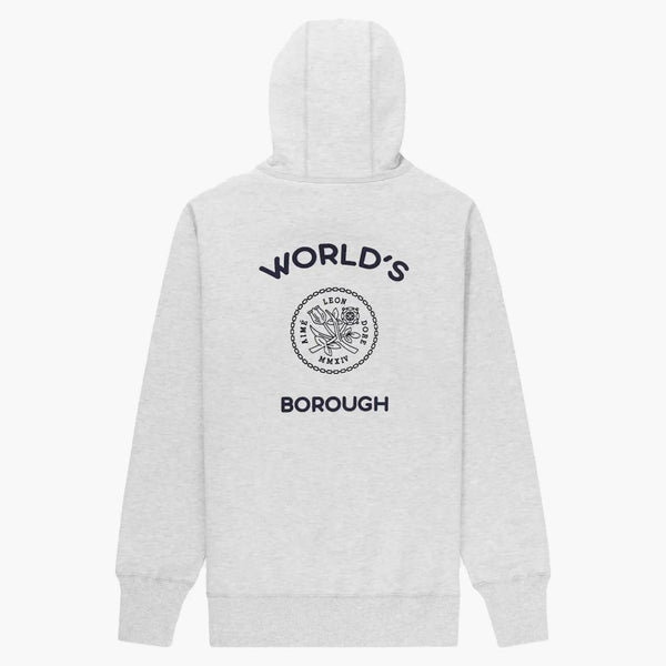 Aime Leon Dore World's Borough Hoodie Grey