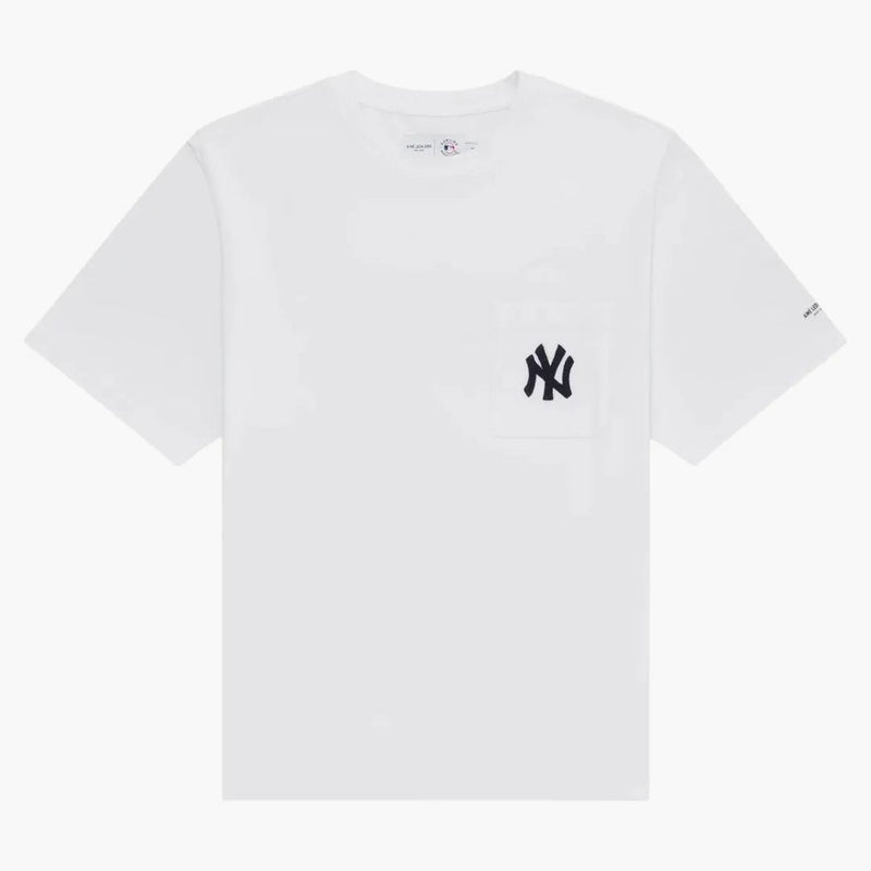 Aime Leon Dore Yankees Chainstnitch Pocket Tee White