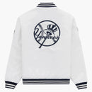 Aime Leon Dore Yankees Satin Stadium Jacket Cream