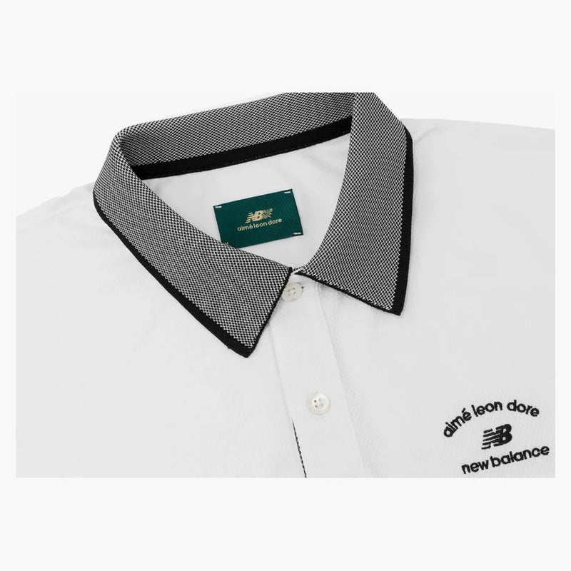 Aime Leon Dore x New Balance Tränare polo vit