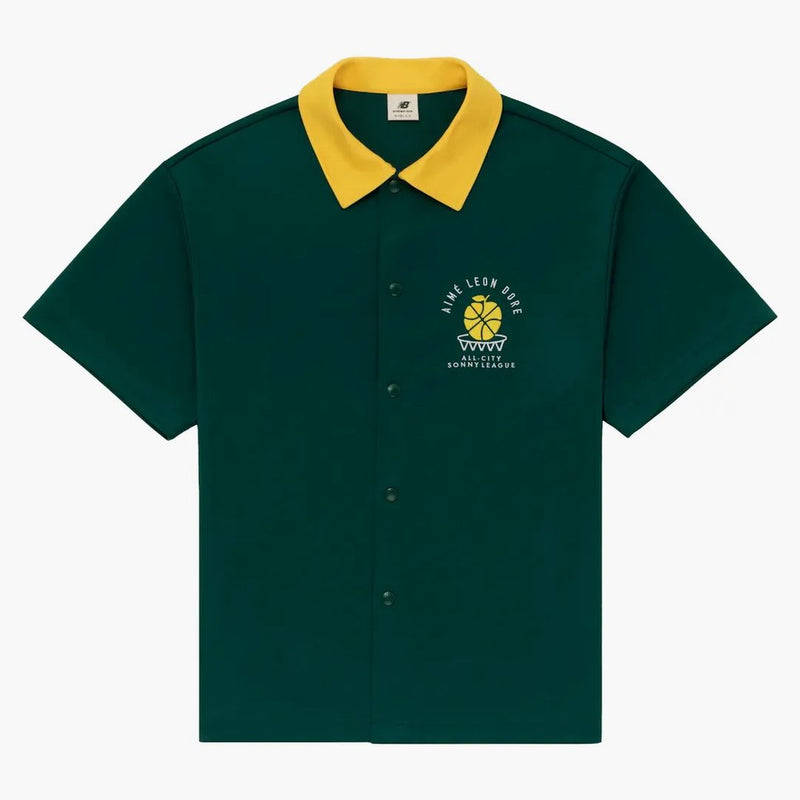 Aime Leon Dore x New Balance Sonny League Warme Up Shirt Green