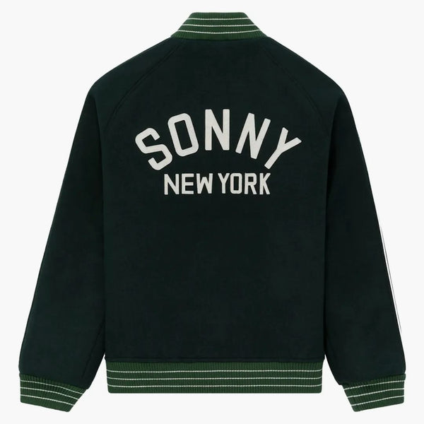Aime Leon Dore x New Balance Sonny NY varsity jacka grön