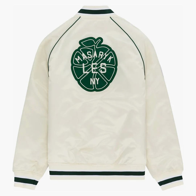 Aime Leon Dore x New Balance Sonny NY Satin Team Jacket Cream