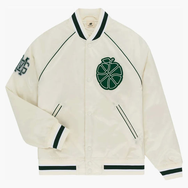 Aime Leon Dore x New Balance Sonny NY Satin Team Jacket Cream