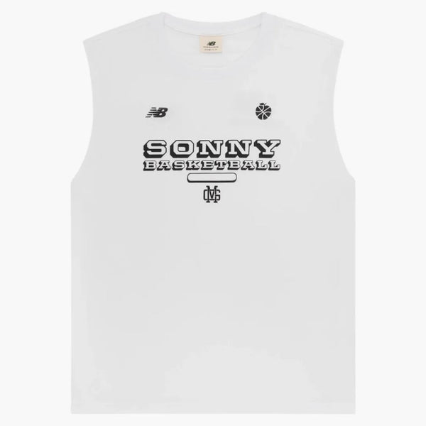 Aime leon dore x New Balance Sonny NY zahřívací nádrž bílá