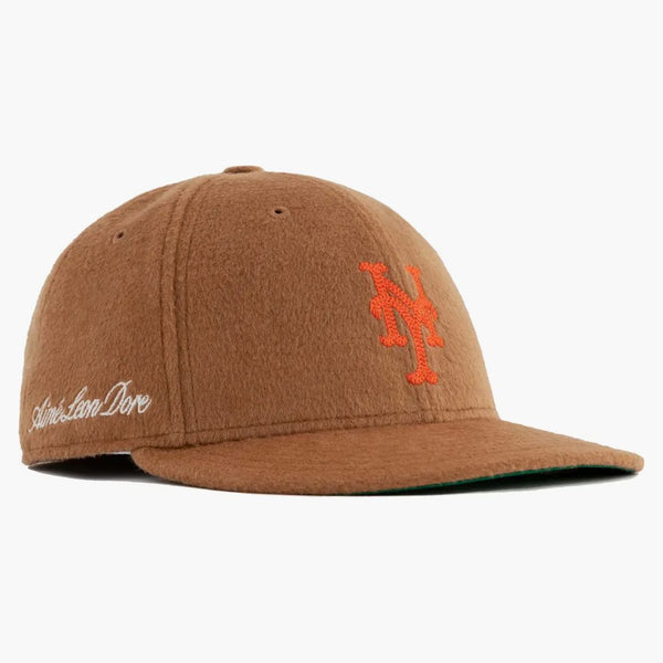 Aime Leon Dore X New Era Moleskin Mets Hat Tan
