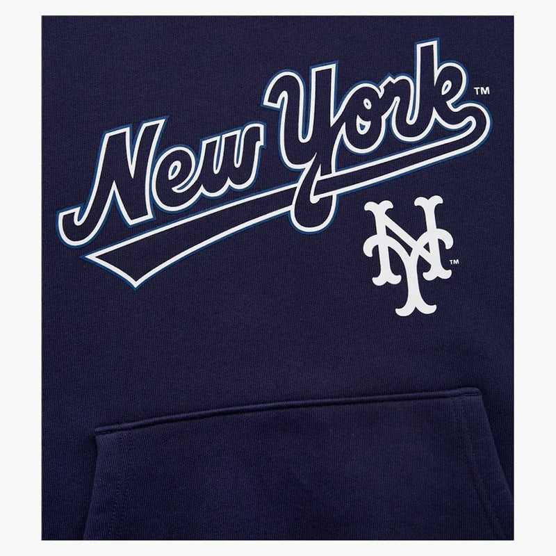 Aime Leon Dore x New York Mets Logo Hoodie Navy