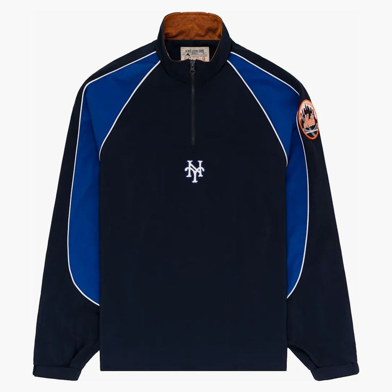 Aime Leon Dore X New York Mets Nylon Pullover Navy
