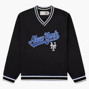 Aime Leon Dore X New York Mets Nylon V-Neck Pullover Black