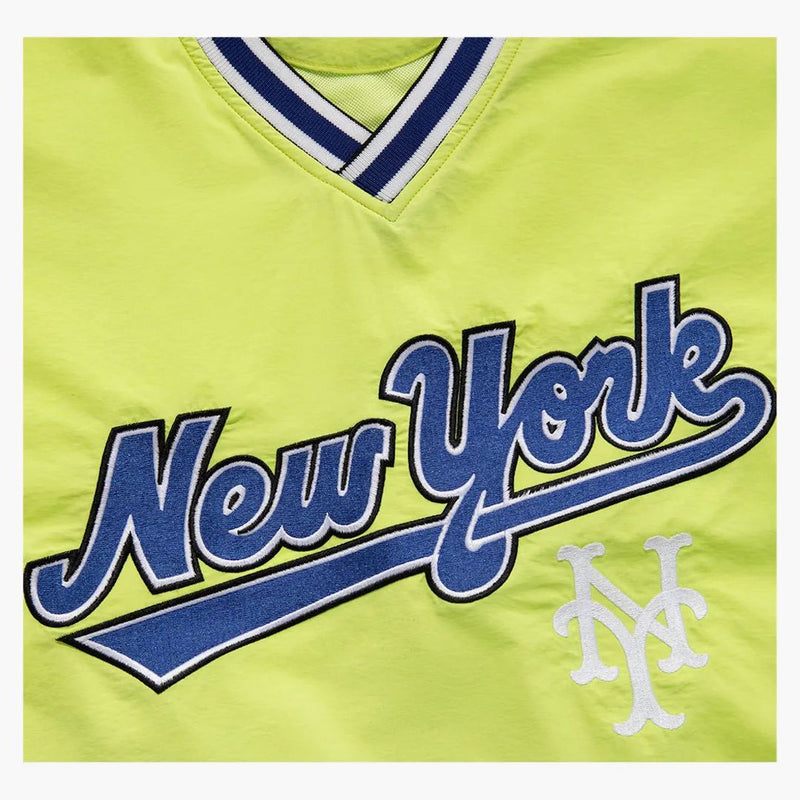 Aime Leon Dore X New York Mets Nylon V-neck Pullover Green
