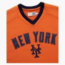 Aime Leon Dore X New York Mets Mets Short Rueve Pletet Svetter Orange