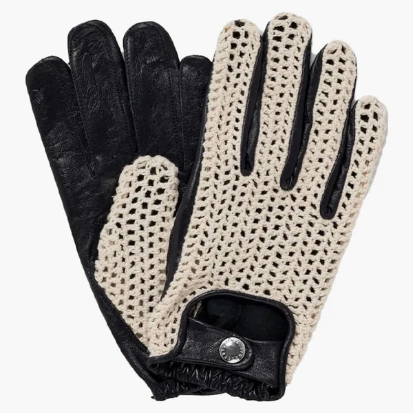 Aime Leon Dore x Porsche 356 Guantes de conducción de crochet Army/White
