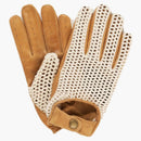 Aime Leon Dore X Porsche 911sc Leather Driving Gloves Off White