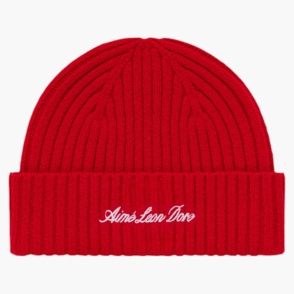 Aime Leon Dore x Porsche 993 Turbo Cashmere Beanie Tango Red