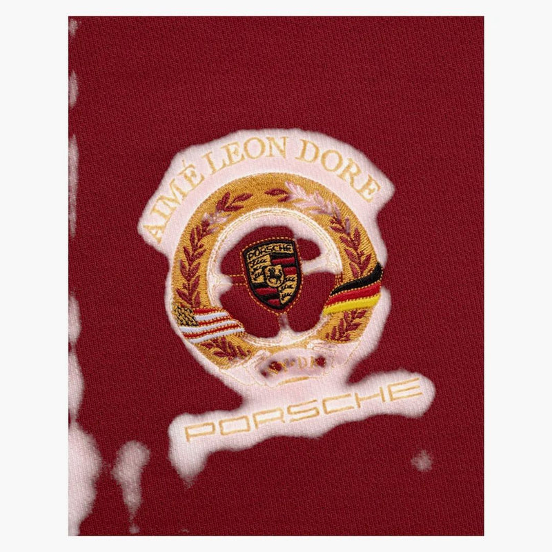 Aime Leon Dore X Porsche 993 Turbo Embroidered Crewneck Sweatshirt Merlot