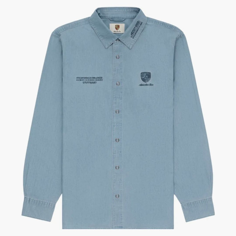 Aime Leon Dore x Porsche 993 Turbo Mechanic Shirt Chambray