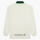 Aime Leon Dore X Porsche Crest Rugby Cream