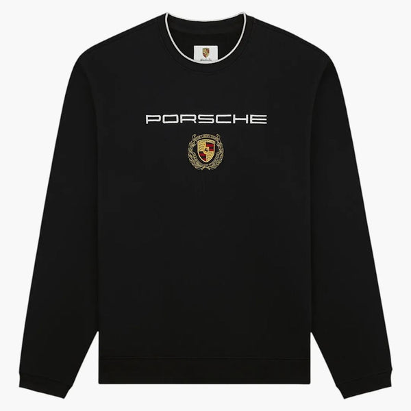 Aime Leon Dore X Porsche Embroidered Crewneck Sweatshirt Black