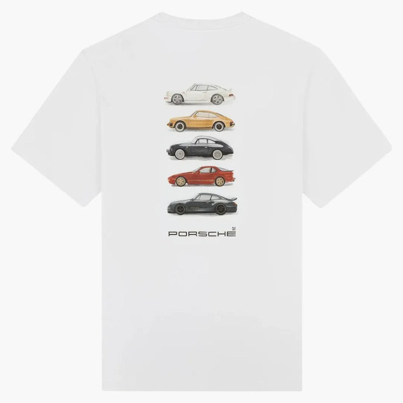 Aime Leon Dore X Porsche Fleet Tee White