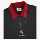 Aime Leon Dore X Porsche Jacquard Collar Quarter Zip Pullover Grey