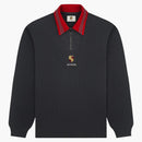 Aime Leon Dore X Porsche Jacquard Collar Quarter Zip Pullover Grey