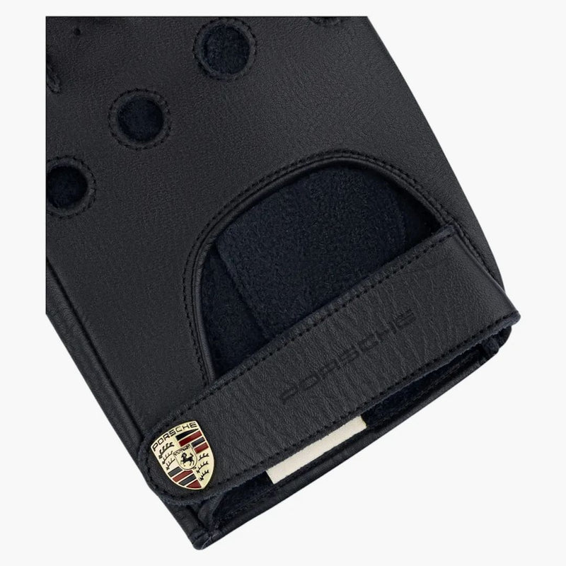 Aime Leon Dore X Porsche Leather Driving Gloves Black