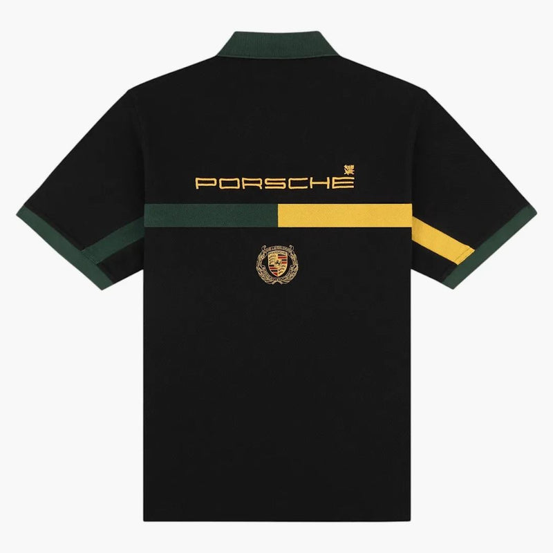 Aime Leon Dore X Porsche Racing Polo Black