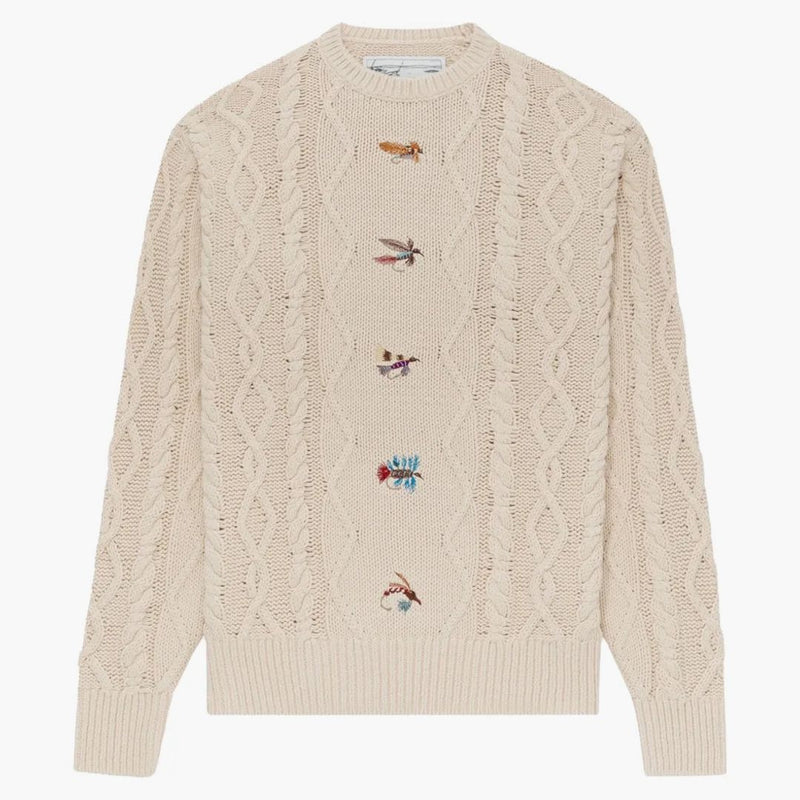 Aime Leon Dore x Woolrich flugor tröja grädde
