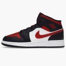 Air Jordan 1 Mid Black Fire Red (gs)