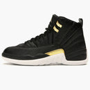 Jordan 12 Retro Black Metallic Gold White (women's)