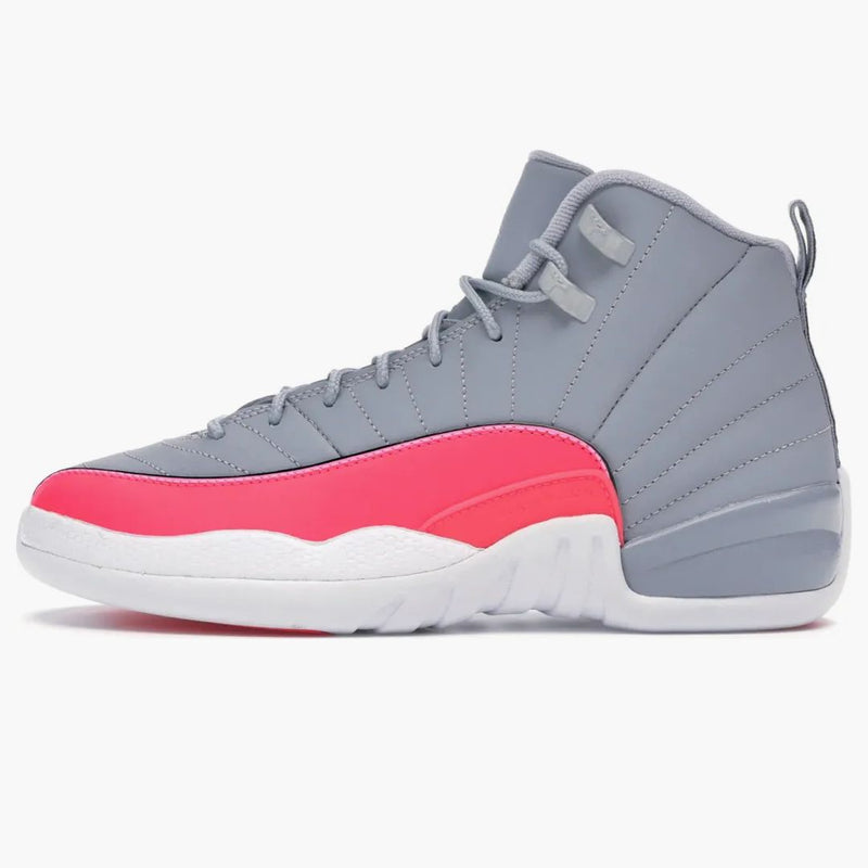 Jordan 12 Retro Wolf Grey Racer Pink (gs)