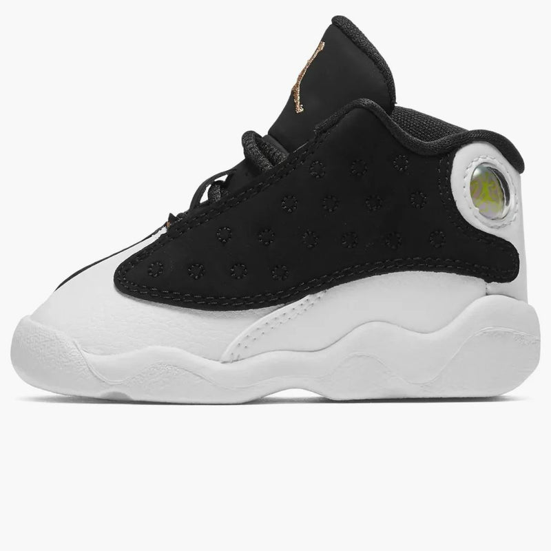 Jordan 13 Retro Black White Gum Medium Brown Metallic Gold (TD)