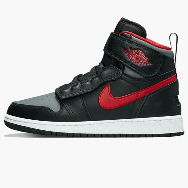 Jordan 1 High Flyease Black Gym Red Smoke Grey (gs)