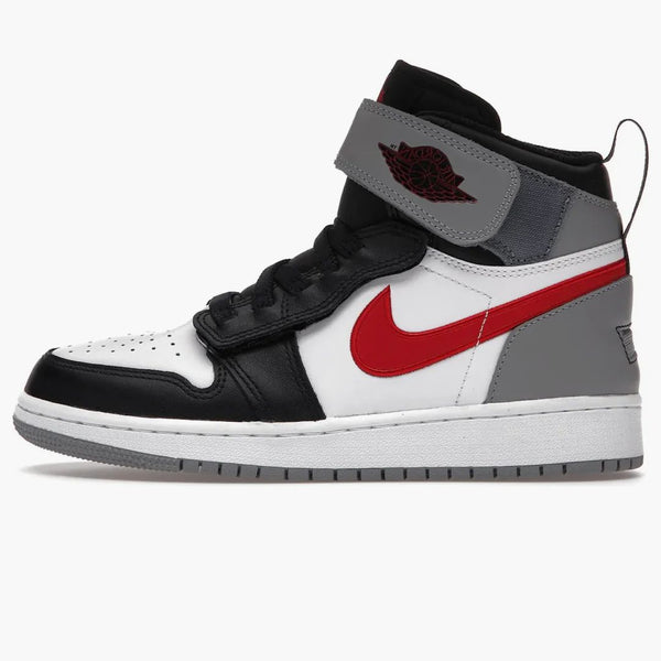 Jordan 1 High Flyease Black Particle Grey Gym Red (gs)
