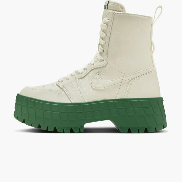 Jordan 1 High Brooklyn Coconut Milk Pine Green (women's)