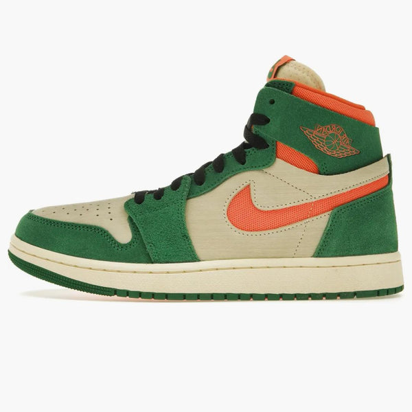 Jordan 1 High Zoom Air Cmft 2 Pine Green Orange Blaze (women's)