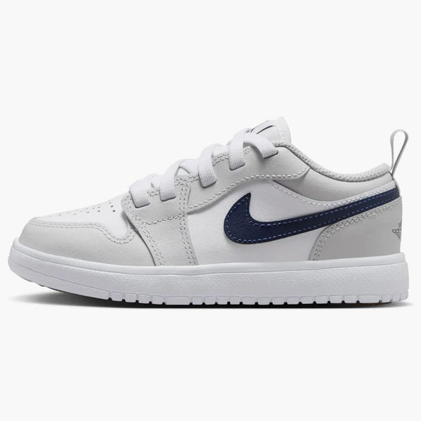 Jordan 1 Low Alt White Neutral Grey Gum Medium Brown Midnight Navy (ps)