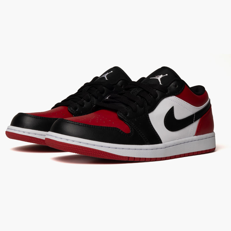 Air Jordan 1 Low Bred Toe Seitenansicht