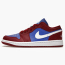 Jordan 1 Low Pomegranate Medium Blue (women's)