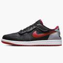 Jordan 1 Low Flyease Black Cement Grey White Fire Red