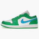 Jordan 1 Low Lucky Green Aquatone (women's)