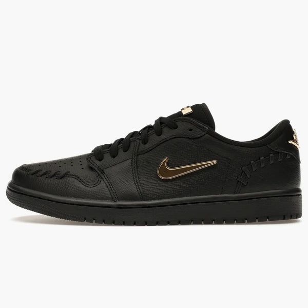 Jordan 1 Low Method Of Make Black Metallic Gold (women's)