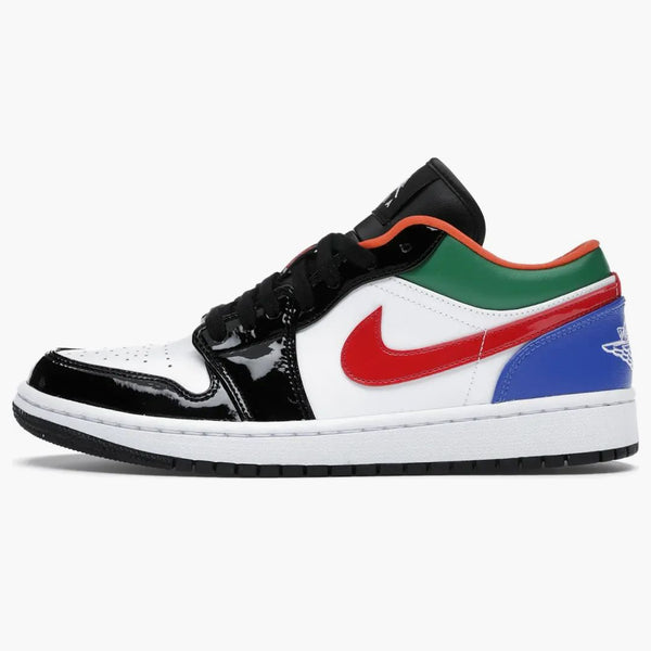 Jordan 1 Low Multi-color Black Toe (women's)