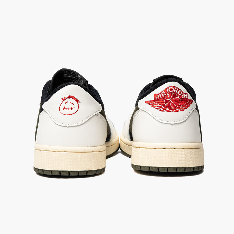 Air Jordan 1 Low OG Travis Scott Olive (W) Rückansicht