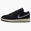 Jordan 1 Low Se Black Silver Sail Gold (gs)