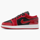Jordan 1 Low Se Patent Bred Toe (gs)