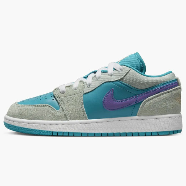 Jordan 1 Low Se Pistachio Frost Aquatone Psychic Purple Celestial Gold (gs)