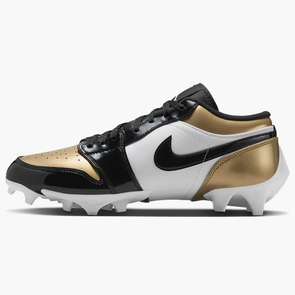 Jordan 1 Low Td Cleat Patent Gold Toe