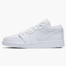 Jordan 1 Low Triple White Logo (gs)